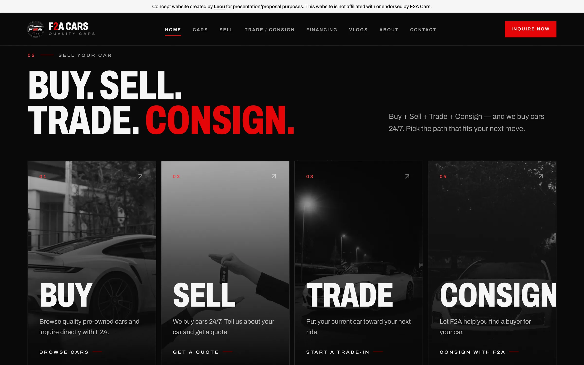 Buy, sell, trade, and consign services